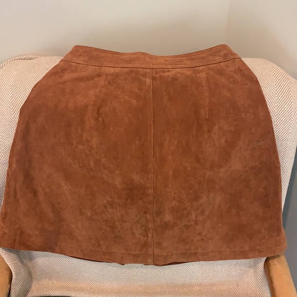Anthropologie leather skirt size 2 - Picture 5 of 11